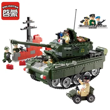 

Assemble Military Blocks Armoured Vehicles Benefit Intellectual Enlightenment Toy for Gift