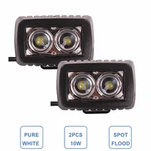 10 Вт светодиодный свет работы 12 В 24 В авто внедорожник ATV 4WD 4X4 Offroad вождения Worklight светильник Точечный Наводнение мотоцикла лодка UTV туман фар