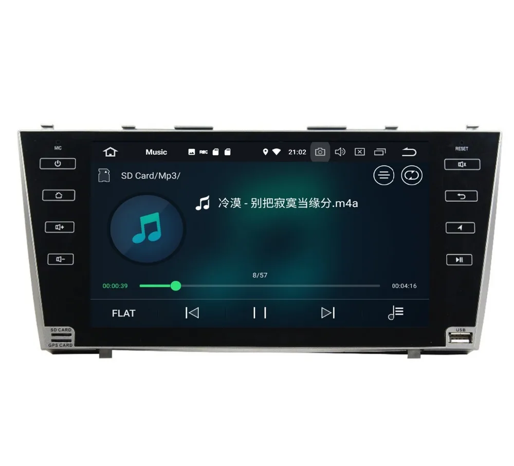 Discount 9" Android 8.0 Car Audio DVD Radio GPS for Toyota CAMRY 2007 2008 2009 2010 2011 4GB RAM Bluetooth WIFI USB Mirror-link 32GB ROM 7
