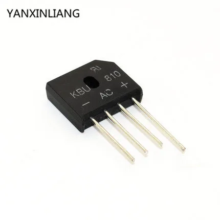 

10PCS/LOT KBU810 KBU-810 8A 1000V diode bridge rectifier new and original IC