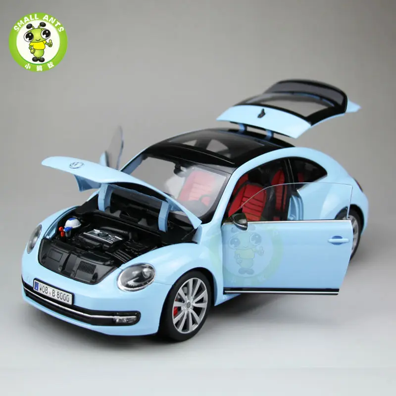 1:18 VW New Beetle Diecast Car Model Toys for Kids Gift Collection Welly FX models blue showcase presents blue beetle volume 1