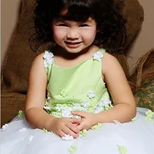 Стиль Девочек Формальный Повод и Аксессуары свадьбы девушки Театрализованное Платья Младший Девушки Цветка Платья