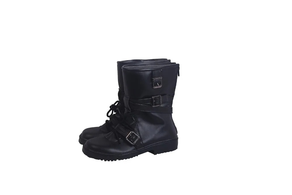 Alita Battle Angel Alita Cosplay Boots Black Shoes Custom Made (4)