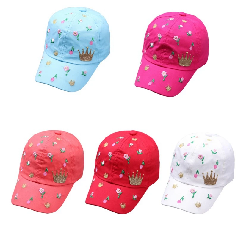 

Fashion Floral Pattern Caps Baby Hat Children Baseball Caps For Boys Girls Sun Hip Hop Caps Spring Summer Autumn HatA