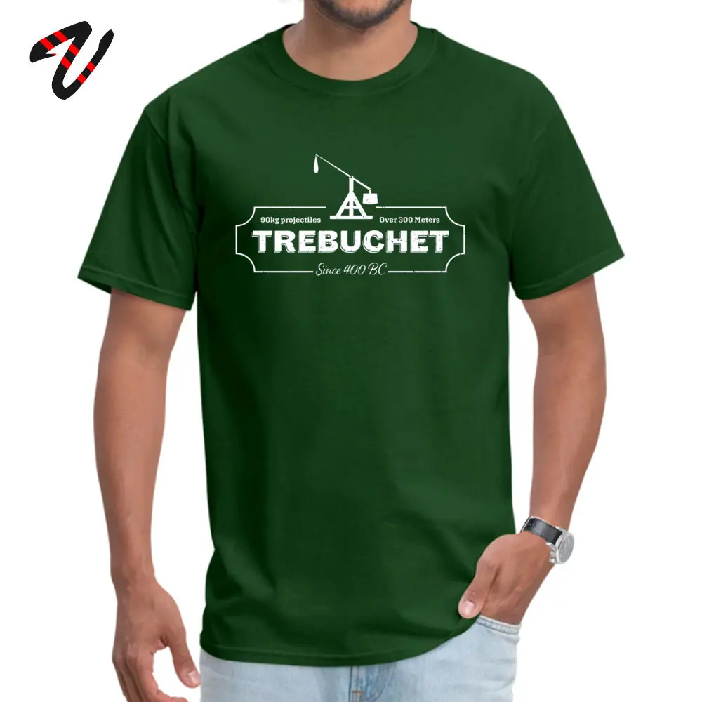 Trebuchet Grunge Design Street T-shirts for Men Cotton Fabric Summer Tops Shirt Tshirts Short Sleeve Slim Fit Round Collar Trebuchet Grunge Design -15233 dark