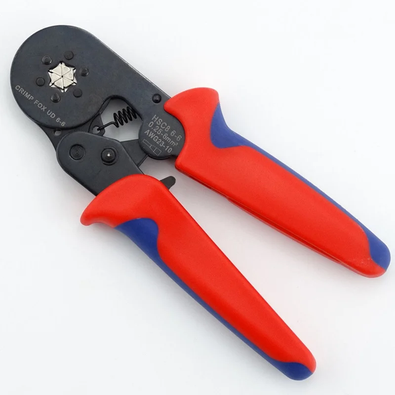 

Mini Adjustable Crimping Plier HSC8 6-6 0.25-6mm 23-10AWG Tube Terminal Crimp Tool