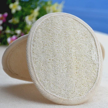 

Natural Loofah Sponge Bath Rub Exfoliate Bath Glove Oval Bath Towel
