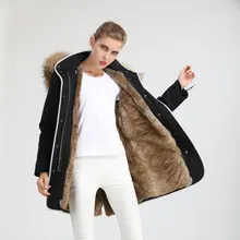 Eouropean стильная Длинная женская одежда на двойной молнии, уникальные толстовки из натурального меха енота, новая стильная одежда