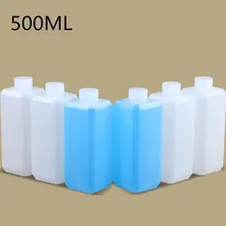 5 шт., для пищевых продуктов пластиковая бутылка из ПНД 500 ML прозрачный узкий носок квадратные бутылки для Химический реагент для косметики