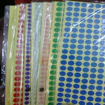 

Round sticker Wholesale sealing sticker Circle Round Color Coded Label Dot Sticker For 9 size, 10 colors each Size