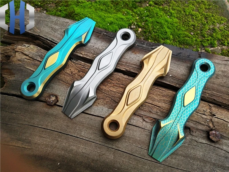 

Original Design Limited Edition Copper Titanium Zirconium Angle Python Crowbar EDC Outdoor Multi-tool