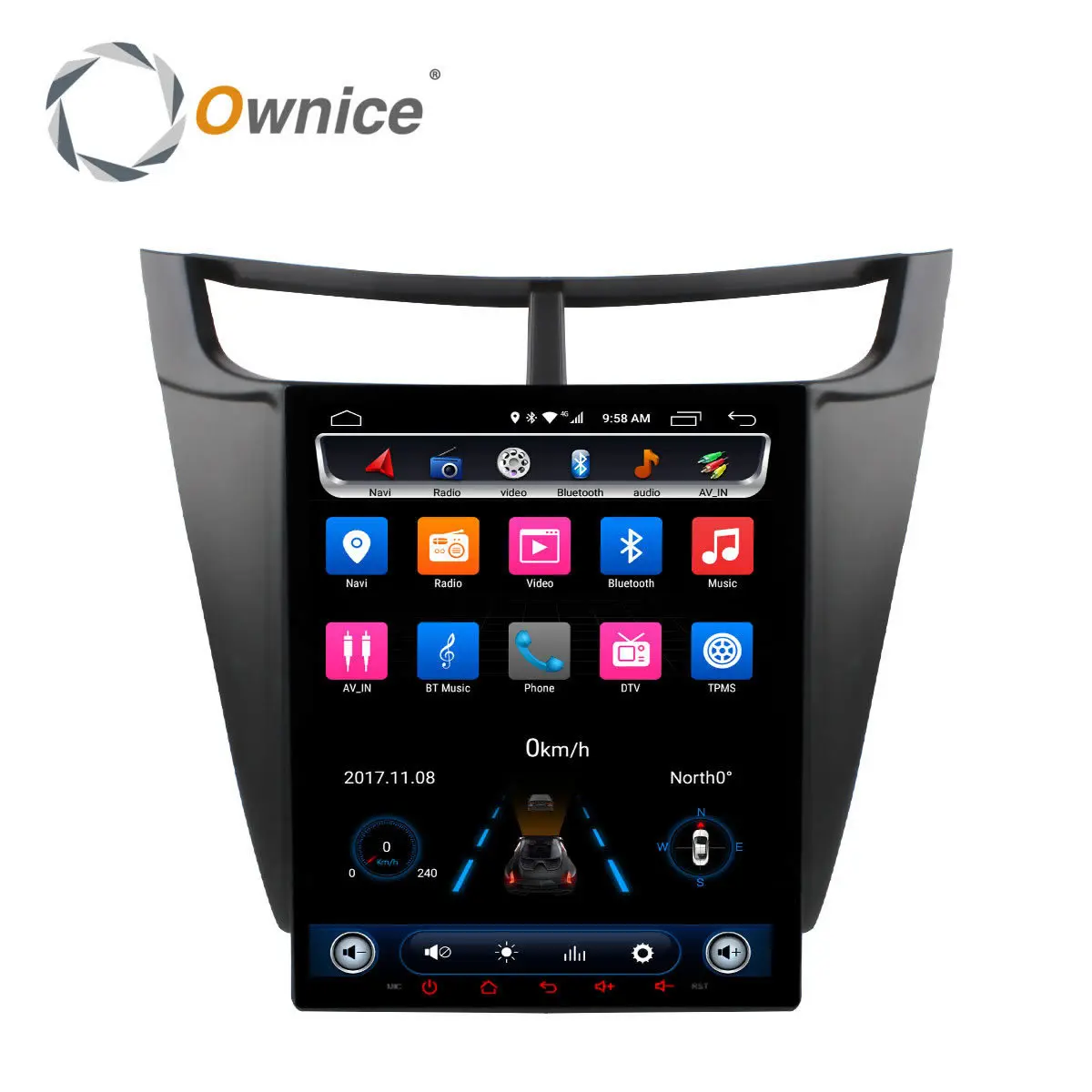 

Ownice 9.7" Android 6.0 Car DVD Player for Chevrolet Sail 2015 2016 auto gps navi headunits dvr radio stereo support 4g sim DAB+