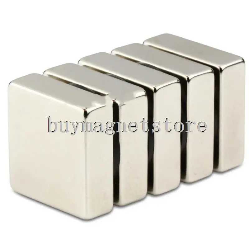 

5pcs Big N35 Bulk Super Strong Strip Block Cuboid Magnets Rare Earth Neodymium 30 x 30 x 10 mm ndfeb Neodymium ma