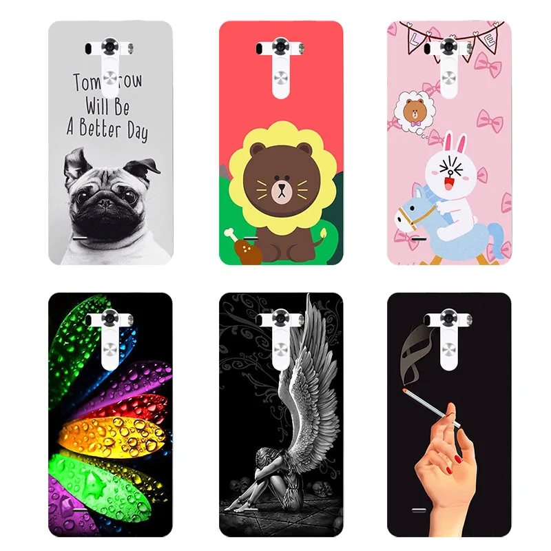 

Original Cover For LG G4 Stylus LG G Stylo LS770 H635 H630D Fashion Print Leave Soft TPU Silicone Phone Cover Coque Smartphone