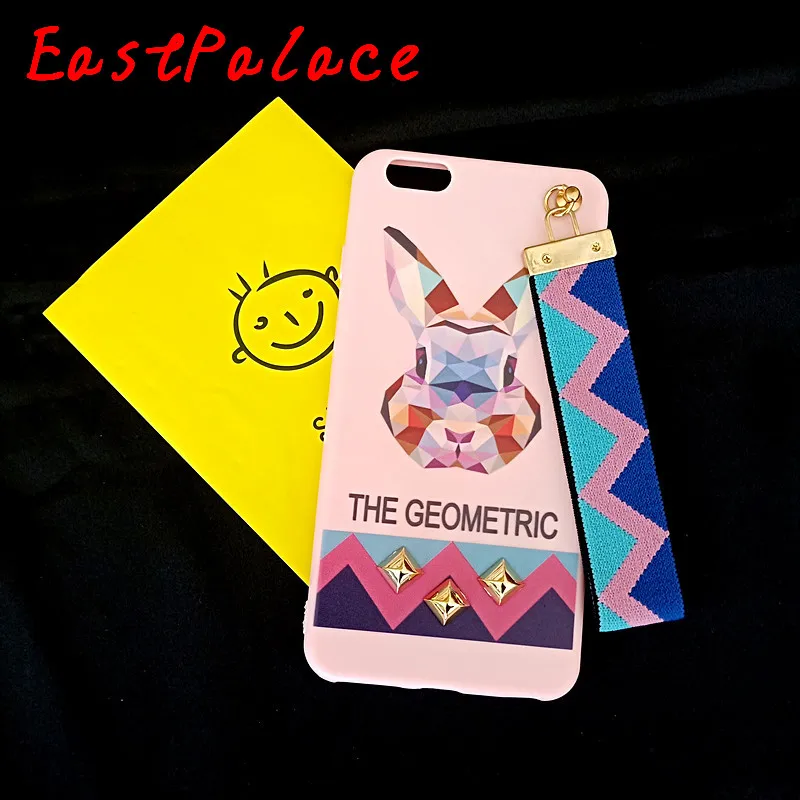

Cute Tassel Tiger Rabbit Wolf Silicone Case for IPhone X 7 6 6S Plus Animals Geometric Cover Back for IPhone X XS 6 6S 8 Plus