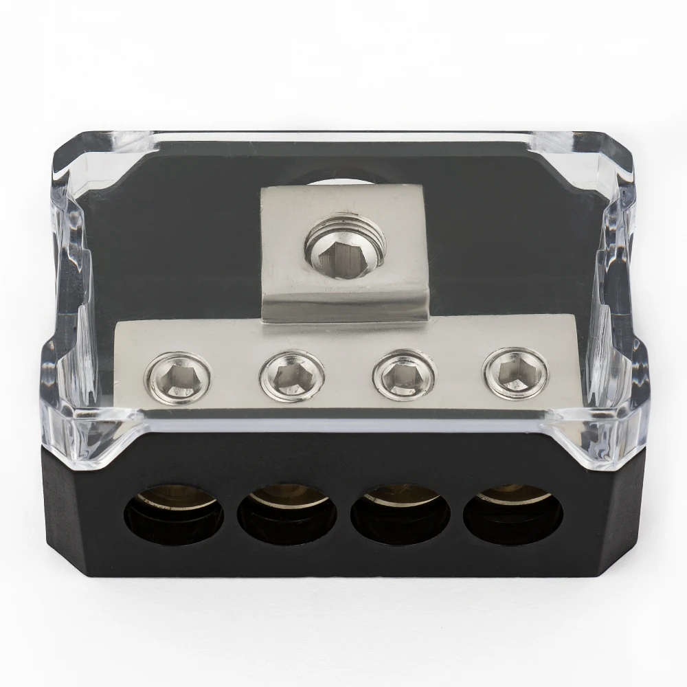Car Vehicle Audio 1 in 4way out Power Distribution Fuse Holder Block