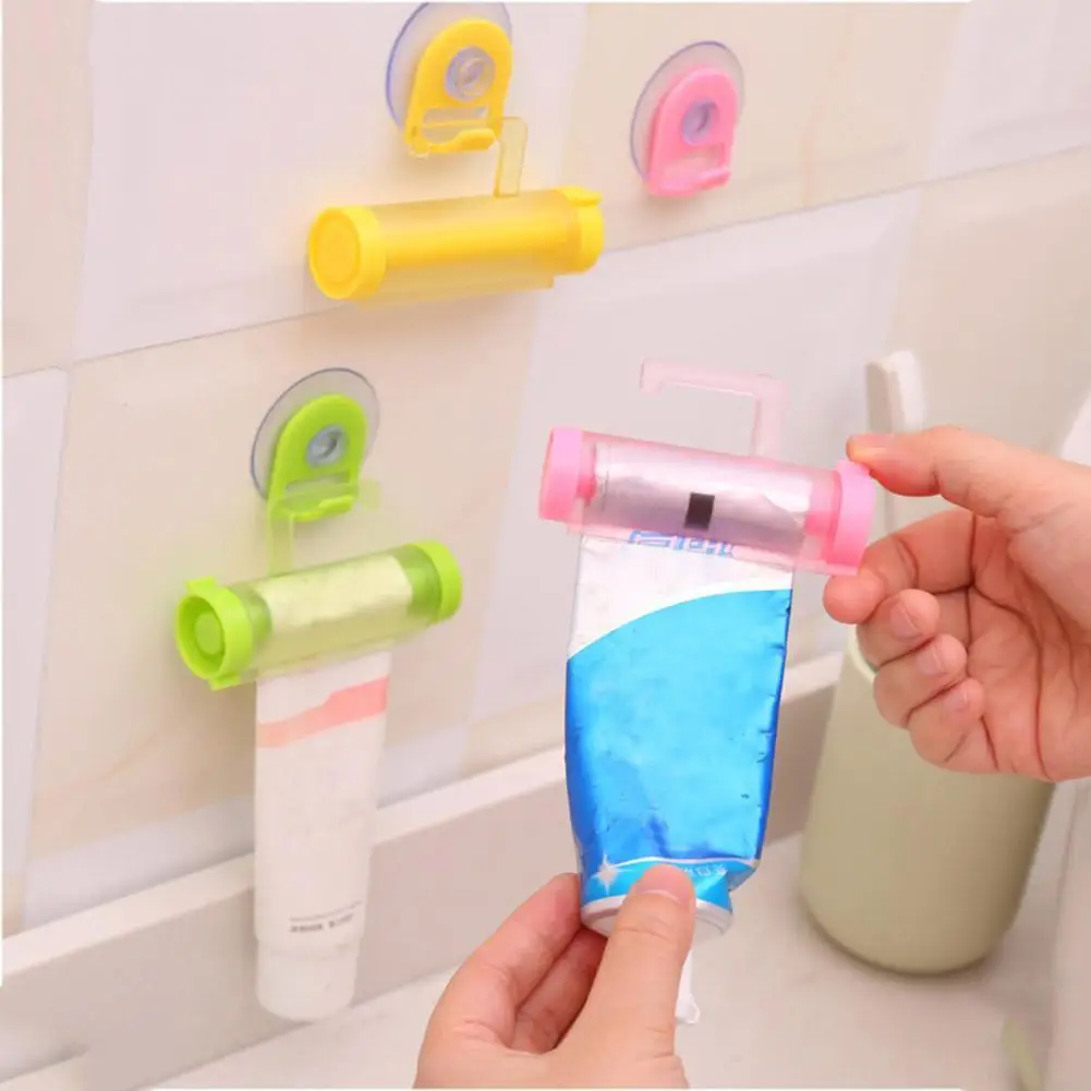 Rolling Tube Toothpaste Squeezer Holder Convenient Toothpaste Dispenser Tube Partner Sucker Hanging Holder Bathroom Accessories Rolling Tube Toothpaste Squeezer Holder Convenient Toothpaste Dispenser Tube Partner Sucker Hanging Holder Bathroom Accessories