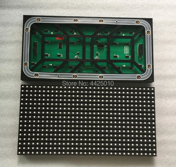 

LED Display P10 outdoor LED module HUB75 interface LINSN P10 SMD 1/4 scan current 3535 led 320*160mm IP65 Containing wire