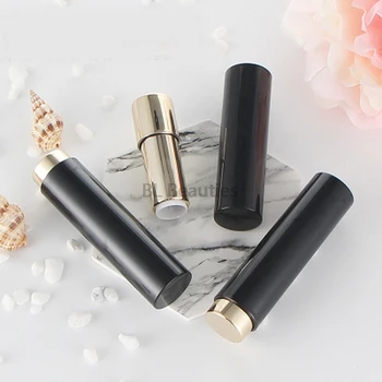 

100Pcs Lipstick Tube 12.1mm DIY Black Lip Balm Tubes Homemade Lip Stick Beauty Lipstick Containers Empty Press Lip Tubes