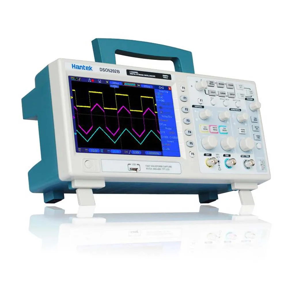 O039 Hantek DSO5202B 5202B 200 МГц 1GSa/s ЖК-дисплей " цифровой Банкетка с нишей Тип осциллограф, осциллоскоп экспресс-почтой Услуги