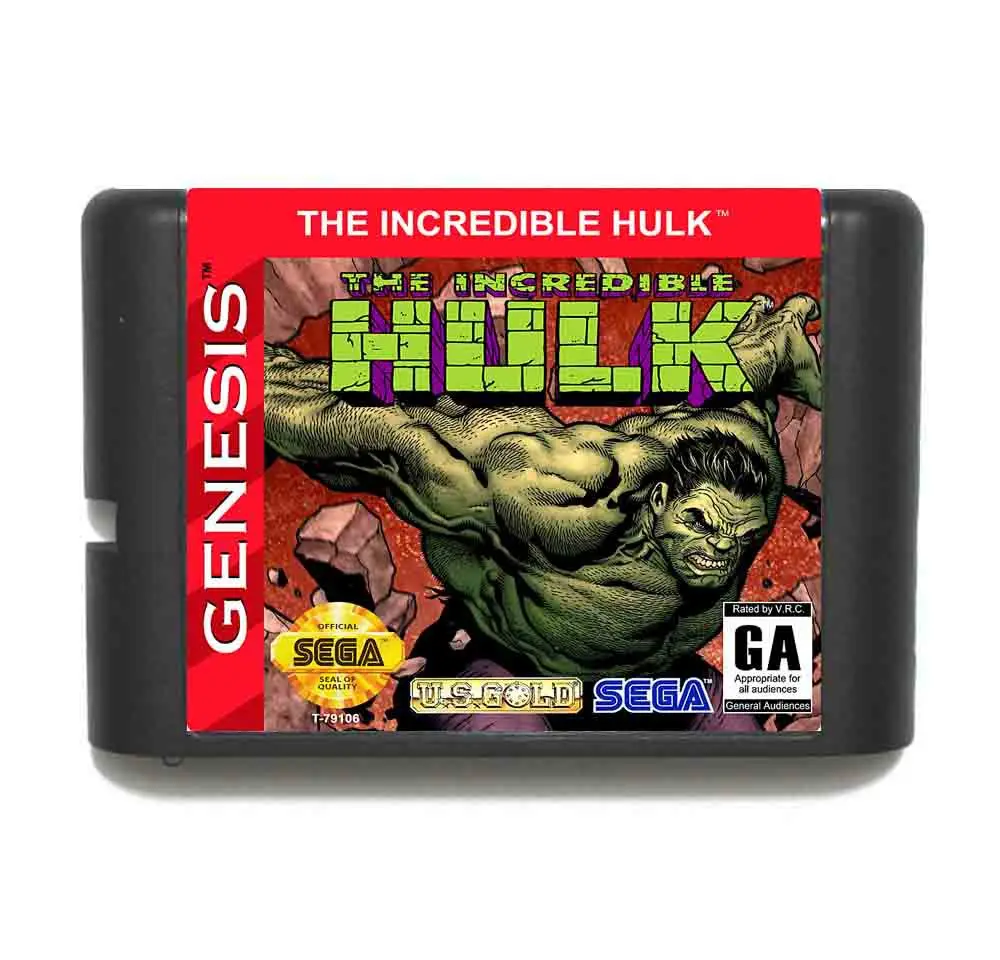 Невероятная игра Халк 16 бит MD с розничной коробкой для sega Mega Drive/Genesis