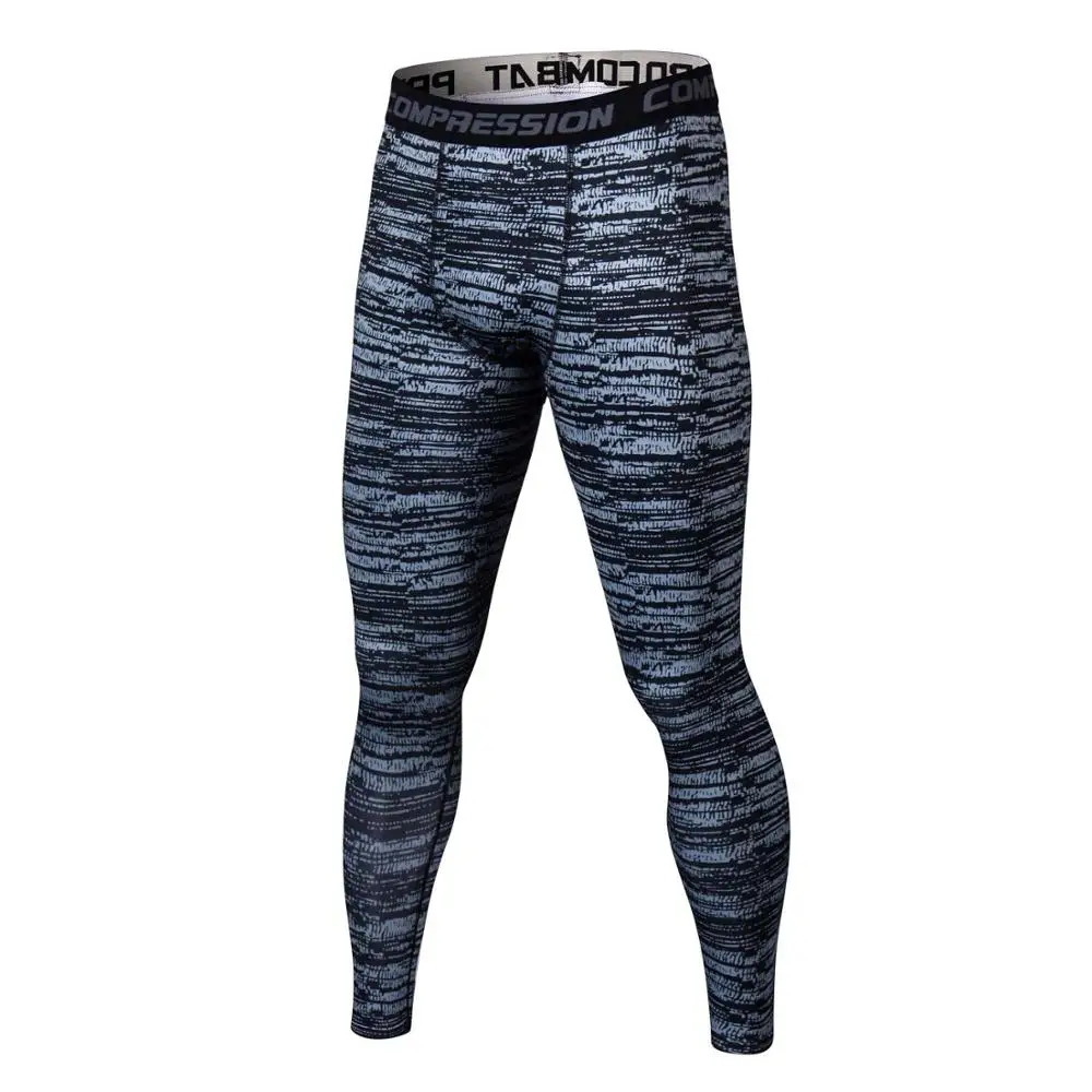 Новые компрессионные утягивающие штаны мужские Леггинсы фитнес-одежда леггинсы мужские брюки - Цвет: MC08
