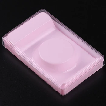 

100 Pcs/lot Professional Lash Case Soft Plastic Pink Tray and Clear Cover Eye Lashes Empty Storage Box Eyelash Packaging Box