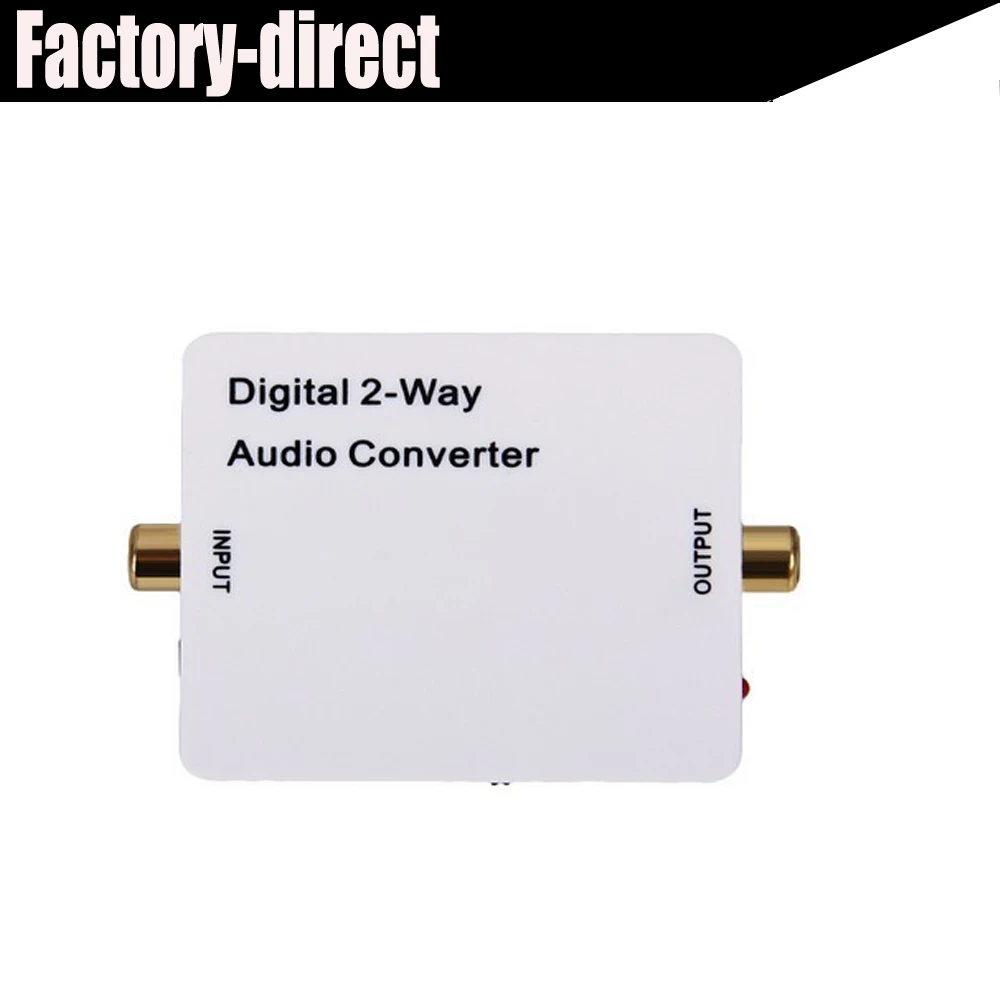 

Digital 2-way audio converter spdif toslink to coaxial audio or coaxial audio to toslink audio bi-direction converter