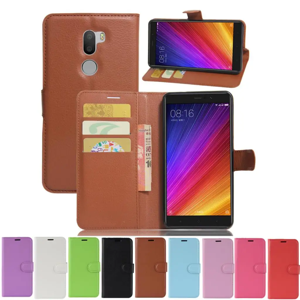 Чехол бумажник для Xiaomi Mi5s Plus чехол телефона с держателем карт Mi 5S защитный из