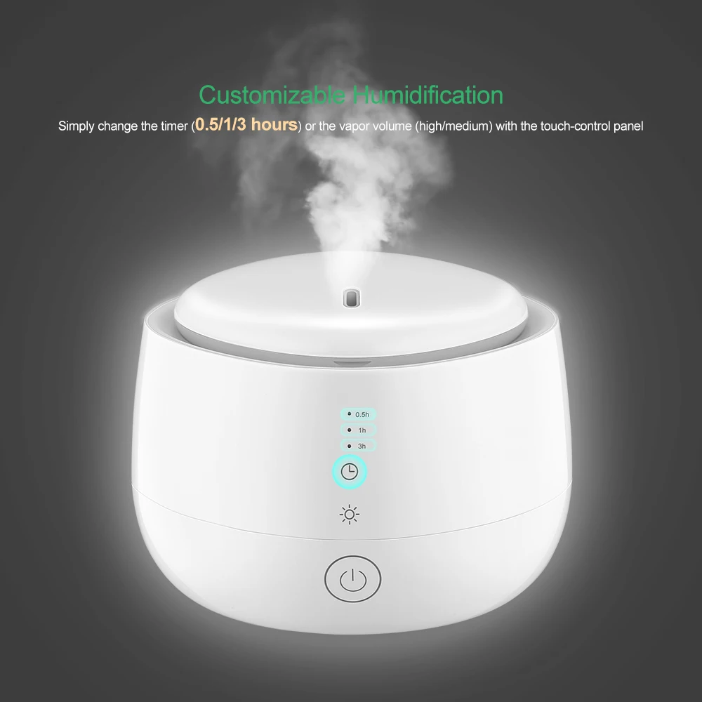 

Pavlit S600 USB Multicolor Ultrasonic Night Light Humidifier With Customizable Setting Function Aromatherapy Diffuser