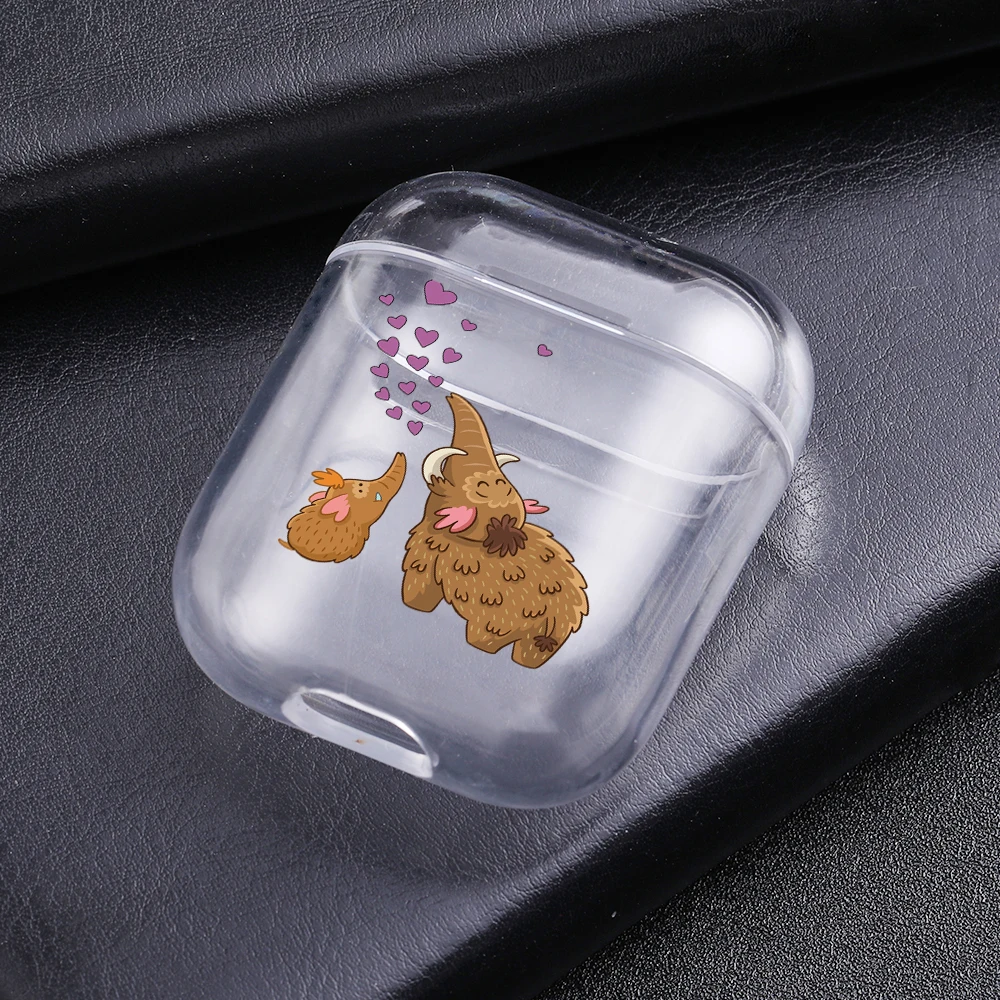 

Mammoth Transparent Cases For AirPods Case Cute Cartoon Pattern Protective Cover Bluetooth Wireless Earphone Case For Airpods 2