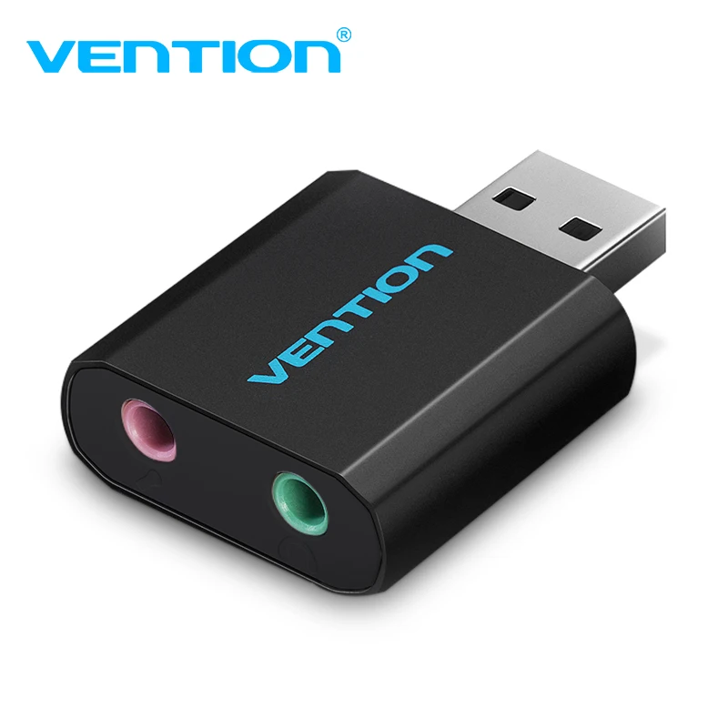 Vention Внешняя USB звуковая карта 3,5 мм наушники адаптер Aux аудио карта для микрофона Динамик PUBG компьютерная звуковая карта