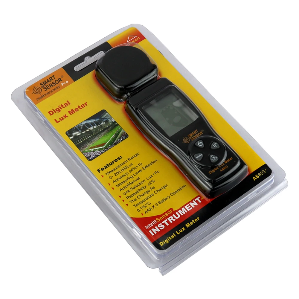 Цифровой Люкс метр мини спектрометр Actinometer светильник Photometer фотография Яркость