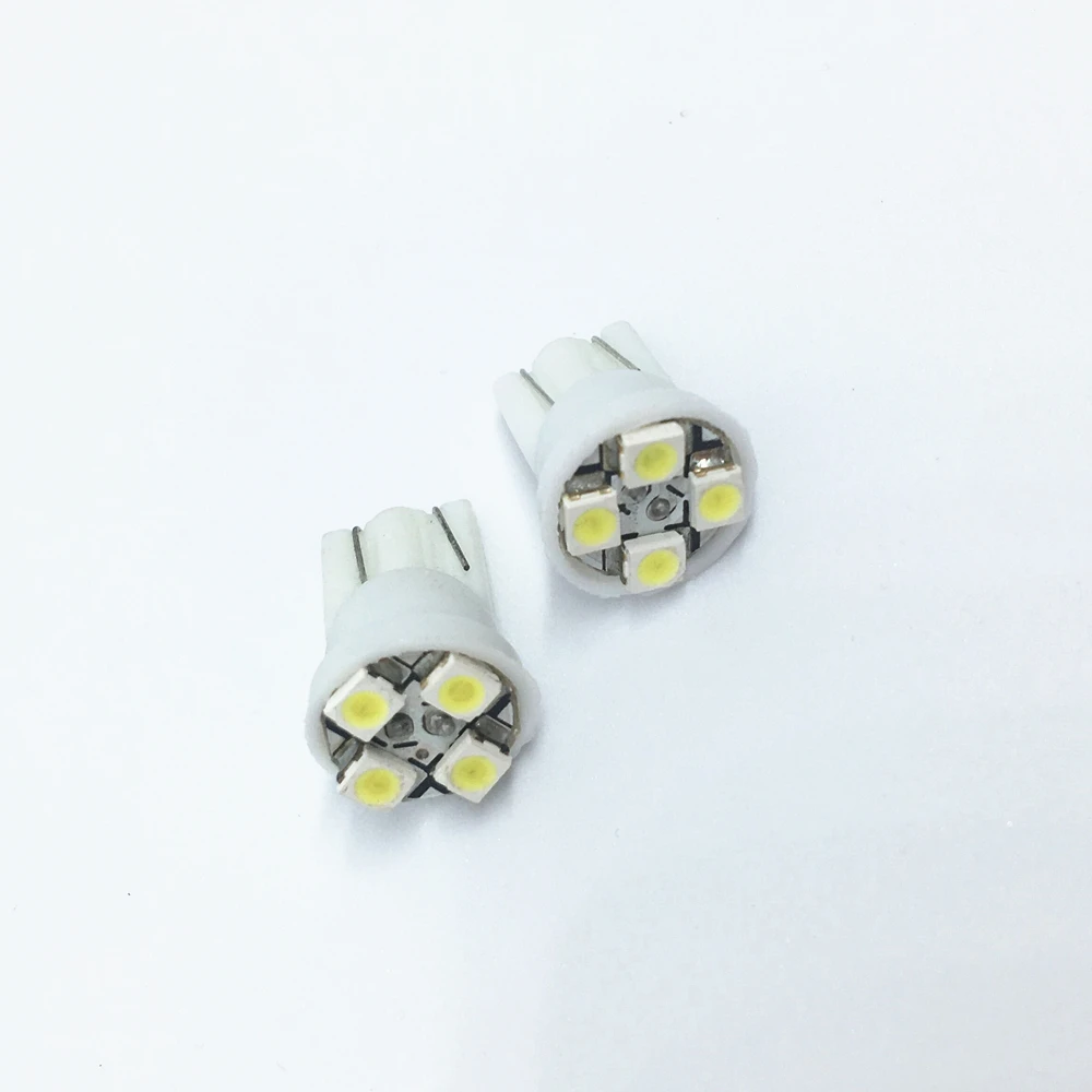 2 шт. T10 194 W5W 4 led 3020 smd габаритный автомобильный фонарь лампа для чтения купольная