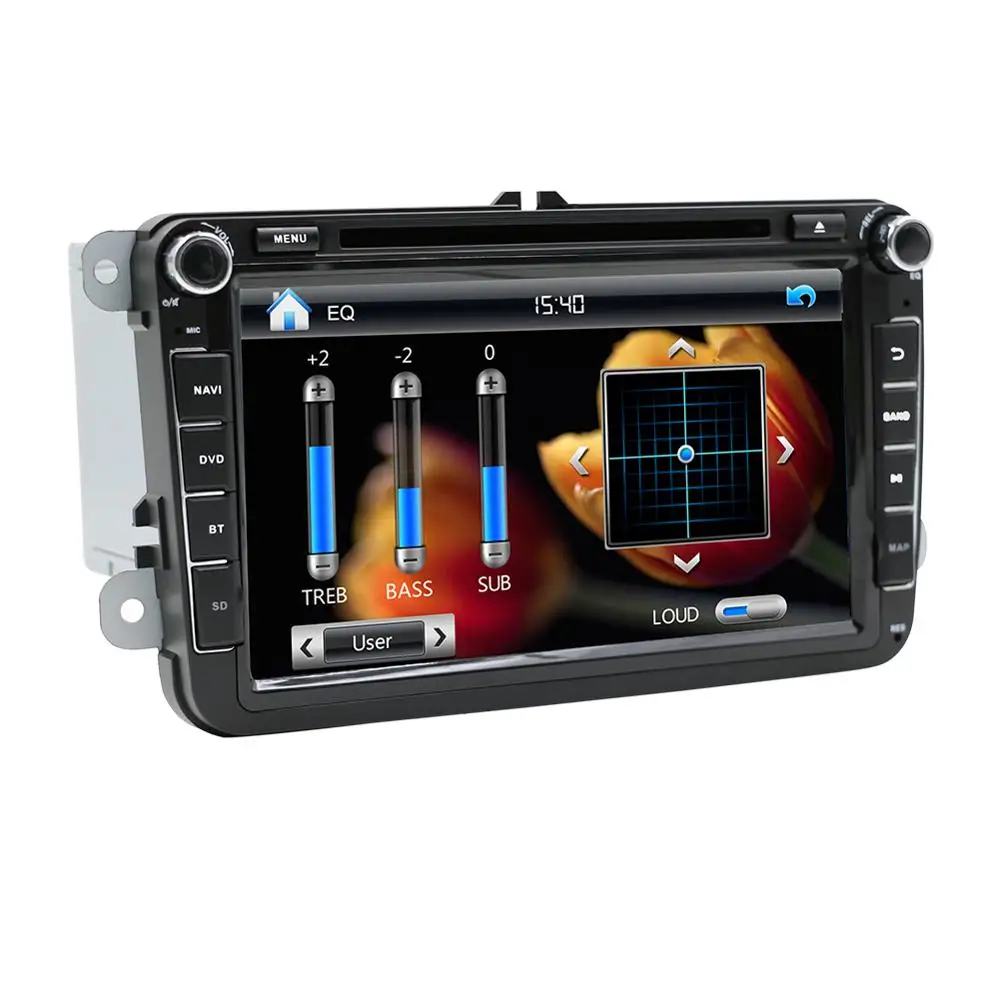 Clearance Wholesale! 2 Din 8 Inch Car DVD Stereo Player For VW/Volkswagen/Passat/POLO/GOLF/Skoda/Seat With 3G USB GPS BT FM RDS Free Maps 2