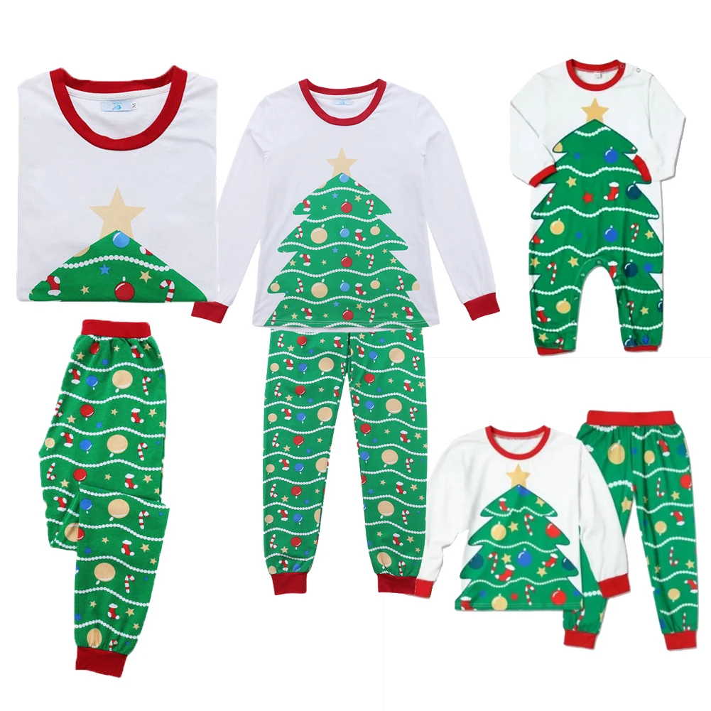 Рождественская елка 2 шт. Семейные комплекты рождественские пижамы "деревья" одежда для сна, комплект одинаковых рождественских пижам для взрослых, одежда для сна, одежда для сна