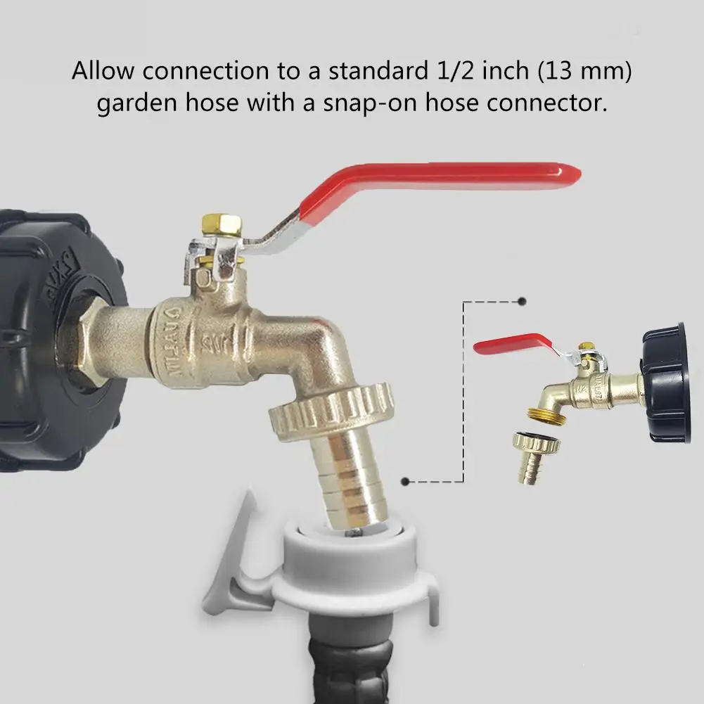 Двойной кран 1000 л IBC воды бачный соединитель Адаптер Замена крана бак для дождевой воды адаптер для дома сад Соединительные элементы для воды