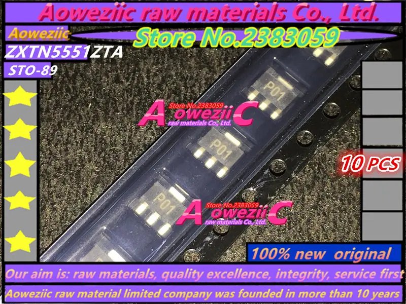 Aoweziic 100% Новый оригинальный транзистор с принтом ZXTP5401ZTA P01 / ZXTN5551ZTA N51 SO-T89 |