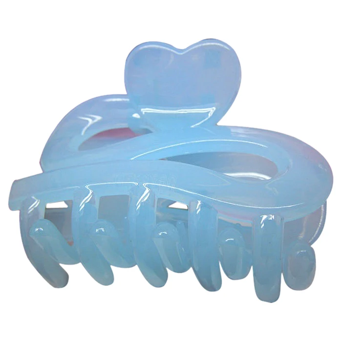 

HTHL!5pcs Women Assorted Color Plastic Spring Loaded Luminous Hair Claw Pin Clip