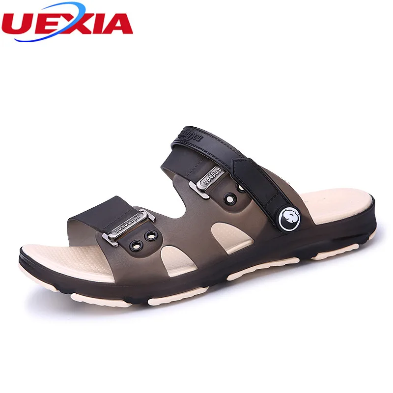 

UEXIA New Design Arrival Sandal Men Shoes Men Sandals Slip on Beach Water Shoes for Man Slippers Casual Male Footwear Sandalias