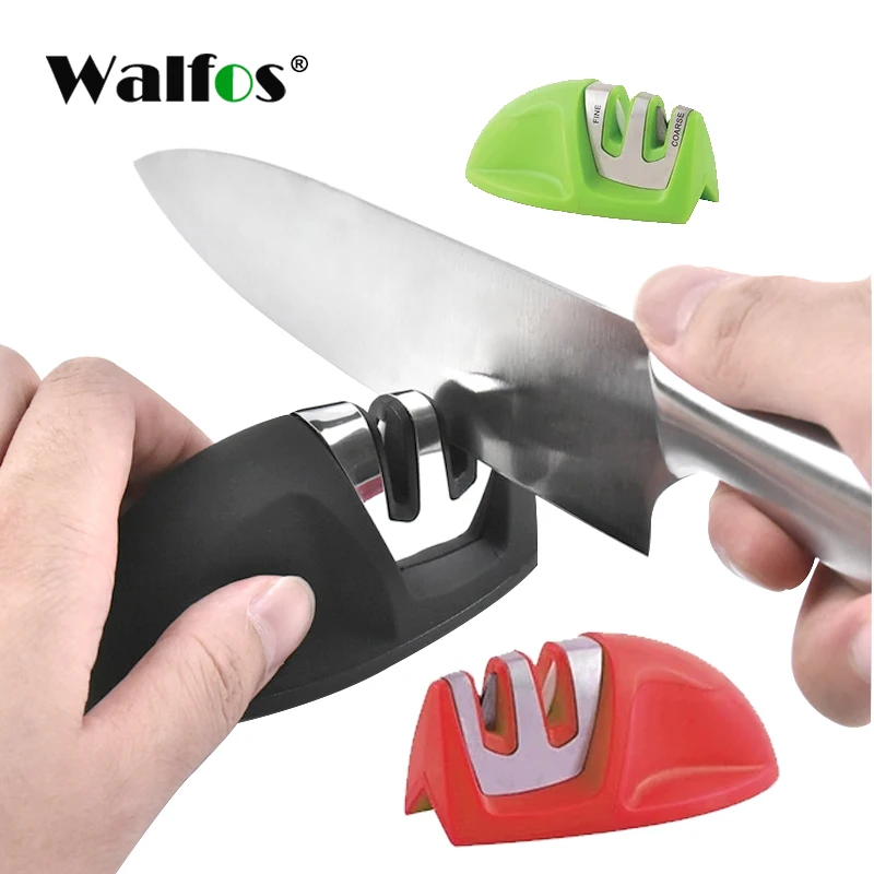 

Kitchen Knife Sharpener Two Stages (Diamond & Ceramic),Sharpening Stone Household Knife Sharpener Kitchen Tools