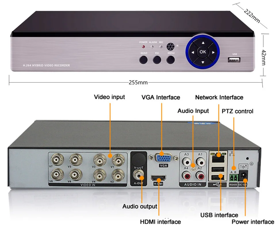 LOFAM 8CH DVR система 5MP AHD DVR комплект видеонаблюдение NVR система 8 X наружная Водонепроницаемая 5.0MP CCTV камера безопасности Система 8CH