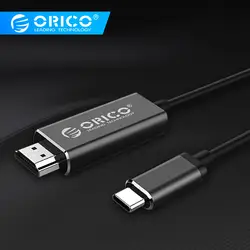 ORICO Кабель-адаптер Тип-C к HDMI HD DVI адаптер VGA Cable 1,8 M 2 M для HUAWEI P10/20 samsung S8/S9/Note 8 серии