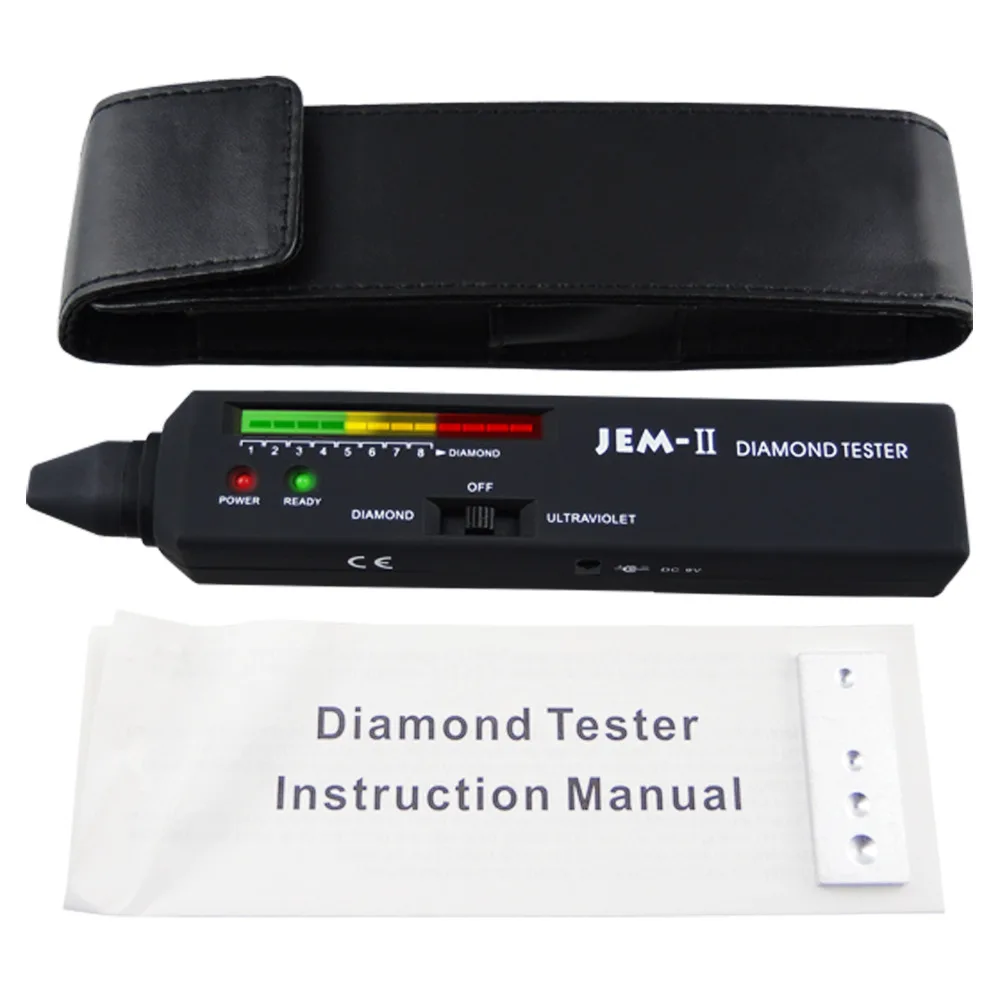 Diamond Tester UV Ultraviolet Light Gemstone Tool Selector Pouch JEM-II 