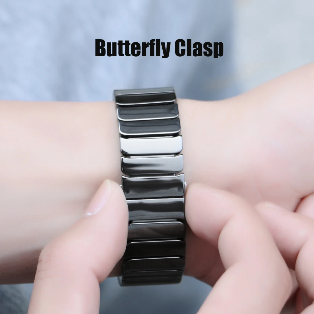 

SIKAI 22mm Universal Replacement band For Ticwatch Pro Strap Ceramic Band For Huawei 2 Pro Bracelet For Samsung Gear S3 Strap