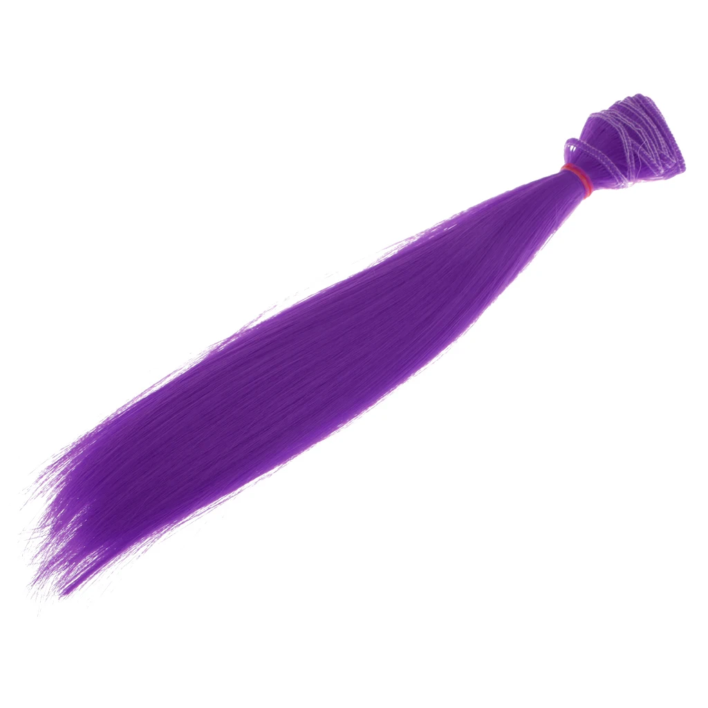 25x100cm Doll Wig Colorful Straight Long Hair Hair Extensions Wig DIY&Repair Accessory Fit for All Girl Dolls Making 8 Colors 