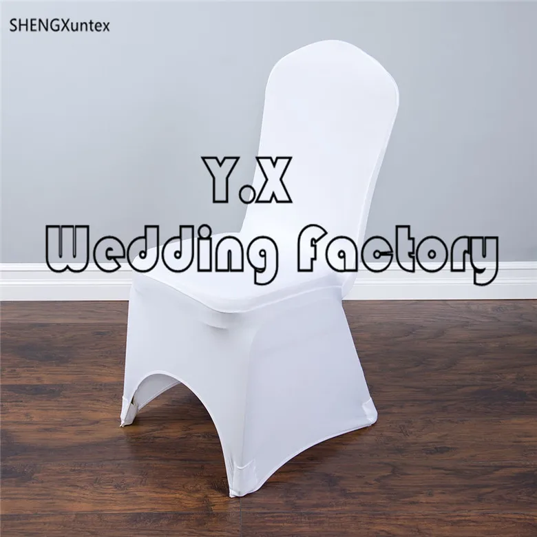 

High Thick Fabric White Color WeddIing Lycra Spandex Chair Cover