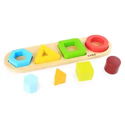 Яркий геометрическая форма соответствующие умная доска детские игрушки материалы montessori Обучающие деревянные игрушки для детские
