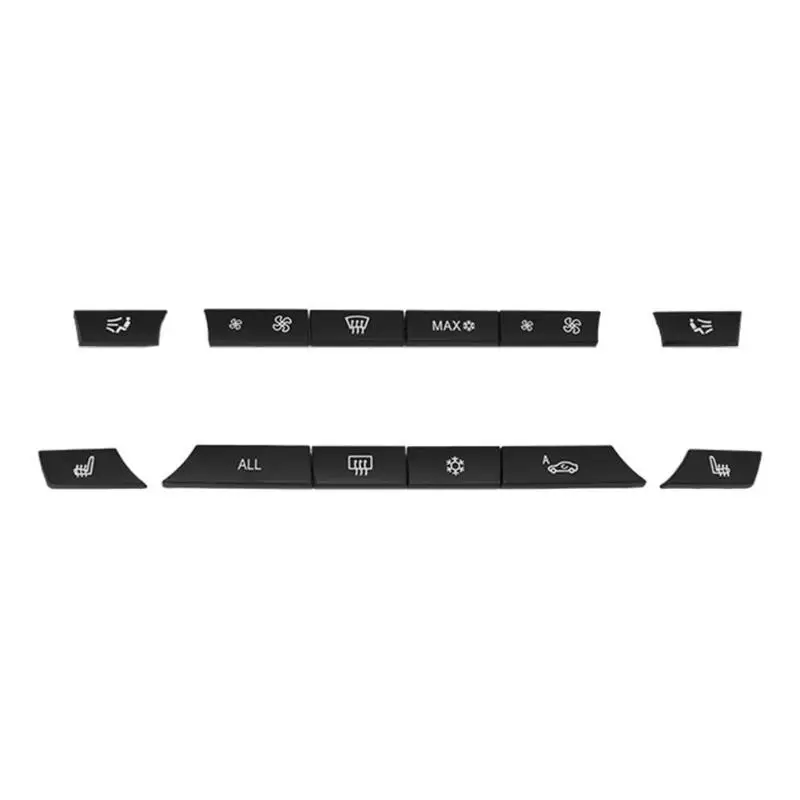 

12Pcs Car Auto Air Conditional Button Key Caps A/C Heater Switch Kit Car-styling For BMW F07 GT/F10/F11 F01/F02 525 730