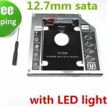 2nd SSD HDD HD драйвер жесткого диска Caddy SATA для 12,7 мм CD/DVD-ROM Оптический отсек Универсальный caddy